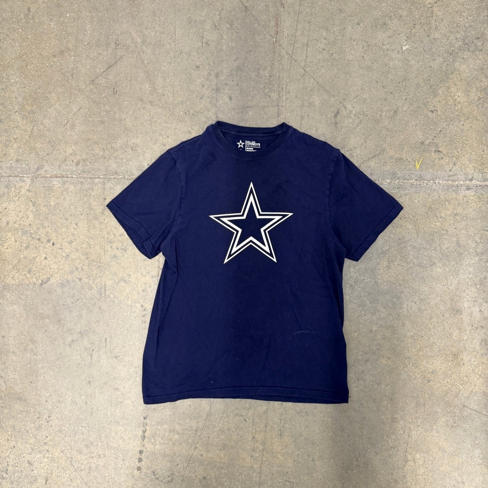 Dallas Cowboys Authentic Navy Blue Star‎ Logo T-Shirt Mens Small NFL Football